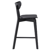 Temple &amp; Webster 65cm Larsen Rubberwood Barstools