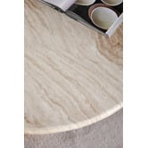 Temple &amp; Webster Annalisa Round Travertine Coffee Table