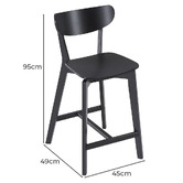Temple &amp; Webster 65cm Larsen Rubberwood Barstools