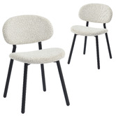 Temple &amp; Webster Millie Boucle Dining Chairs