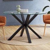 Temple &amp; Webster Charlie Glass Dining Table