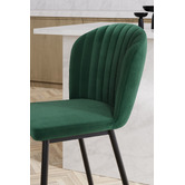 Temple &amp; Webster 67cm Green Venus Velvet Bar Stools