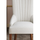 Temple &amp; Webster Manor Upholstered Scoop Back Dining Chairs