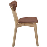 Temple &amp; Webster Larsen Faux Leather Dining Chairs
