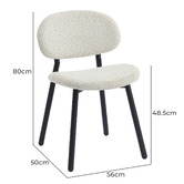 Temple &amp; Webster Millie Boucle Dining Chairs
