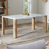 Temple &amp; Webster Ronan Marble Dining Table