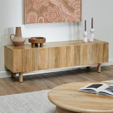 Temple &amp; Webster Anika Mango Wood Entertainment Unit