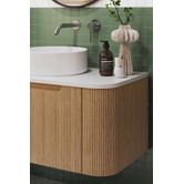 Temple &amp; Webster Airlie 900mm Wall Hung Single Vanity with Quartz Stone Countertop