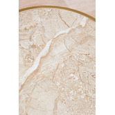 Temple &amp; Webster Zoey Travertine-Look Side Table