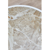 Temple &amp; Webster Zoey Travertine-Look Side Table