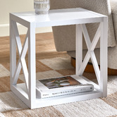 Temple &amp; Webster White Noosa Side Table