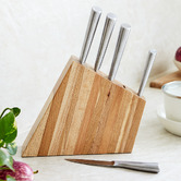 Temple &amp; Webster 6 Piece Taglio Stainless Steel Knife Block Set