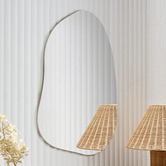 Temple &amp; Webster Pebble Frameless Wall Mirror