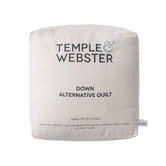 Temple &amp; Webster 500GSM Plush Comfort Down Alternative &amp; Cotton Quilt
