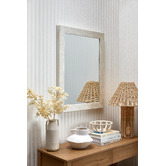Temple &amp; Webster Travertine-Look Wall Mirror