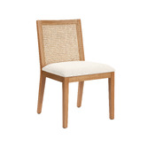Temple &amp; Webster Dennett Rattan &amp; Solid Beech Wood Dining Chairs