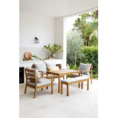Temple &amp; Webster 6 Seater Almora Outdoor Lounge Dining Set