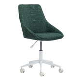 Temple &amp; Webster Green Nappa Office Chair