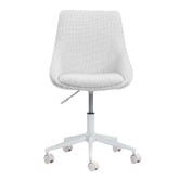 Temple &amp; Webster White Nappa Office Chair