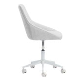 Temple &amp; Webster White Nappa Office Chair