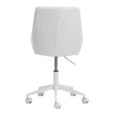 Temple &amp; Webster White Nappa Office Chair