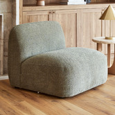 Temple &amp; Webster Forest Green Moab Armless Lounge Chair