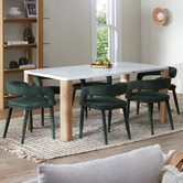 Temple &amp; Webster Ronan Marble Dining Table
