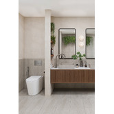 Temple &amp; Webster Myles Rimless Quiet Flush Wall-Faced Toilet Pan