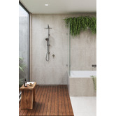 Temple &amp; Webster Clovelly Brushed Nickel Shower/Bath Wall Mixer