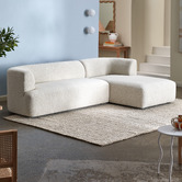 Temple &amp; Webster Gala 4 Seater Boucle Sofa with Chaise