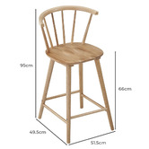Temple &amp; Webster 66cm Aurora Spindle Barstools