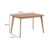 Temple &amp; Webster 120cm Larsen Dining Table