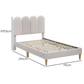 Temple &amp; Webster Poppy Popsicle Chenille Bed