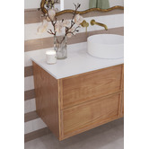 Temple &amp; Webster Sabina 355mm White Round Ceramic Above Counter Basin
