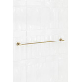 Temple &amp; Webster Clovelly Brushed Gold 750mm Single Towel Rail