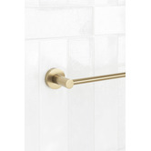 Temple &amp; Webster Clovelly Brushed Gold 750mm Single Towel Rail