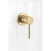 Temple &amp; Webster Clovelly Brushed Gold Shower/Bath Wall Mixer