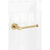 Temple &amp; Webster Clovelly Brushed Gold Toilet Roll Holder