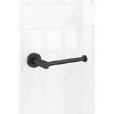 Temple &amp; Webster Clovelly Matte Black Toilet Roll Holder