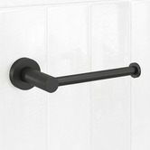 Temple &amp; Webster Clovelly Matte Black Toilet Roll Holder