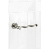 Temple &amp; Webster Clovelly Brushed Nickel Toilet Roll Holder