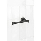 Temple &amp; Webster Clovelly Matte Black Toilet Roll Holder