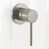 Temple &amp; Webster Clovelly Brushed Nickel Shower/Bath Wall Mixer