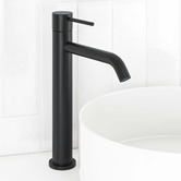 Temple &amp; Webster Clovelly Matte Black Tall Basin Mixer