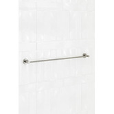 Temple &amp; Webster Clovelly Brushed Nickel 750mm Single Towel Rail