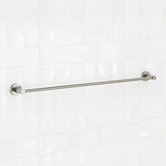 Temple &amp; Webster Clovelly Brushed Nickel 750mm Single Towel Rail