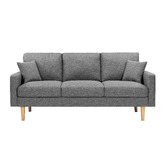 Temple &amp; Webster Andor 3 Seater Fabric Sofa