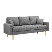 Temple &amp; Webster Andor 3 Seater Fabric Sofa