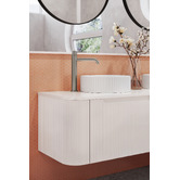 Temple &amp; Webster Airlie 1500mm Wall Hung Double Vanity with Quartz Stone Countertop