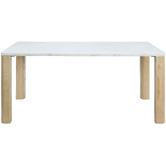 Temple &amp; Webster Ronan Marble Dining Table